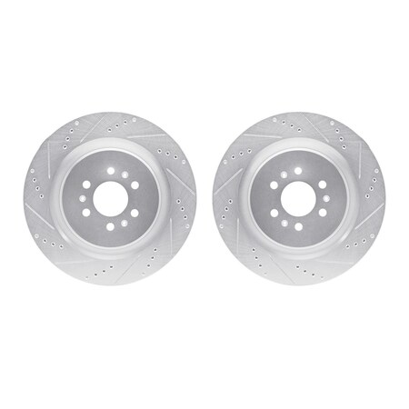 DFC 7002-46036 - Premium Drilled And Slotted Rear Brake Rotor